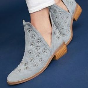 Anthropologie Silent D Studded Suede Boots